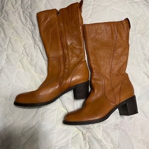 Brown Leather Ladies Boots 8.5M Apt9